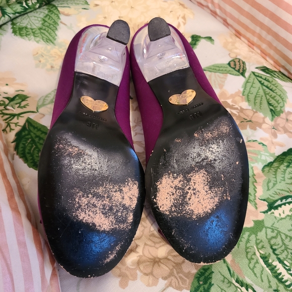 Vintage! Princess Sparkly Hearts Clear BJ Heels ! - Picture 11 of 14